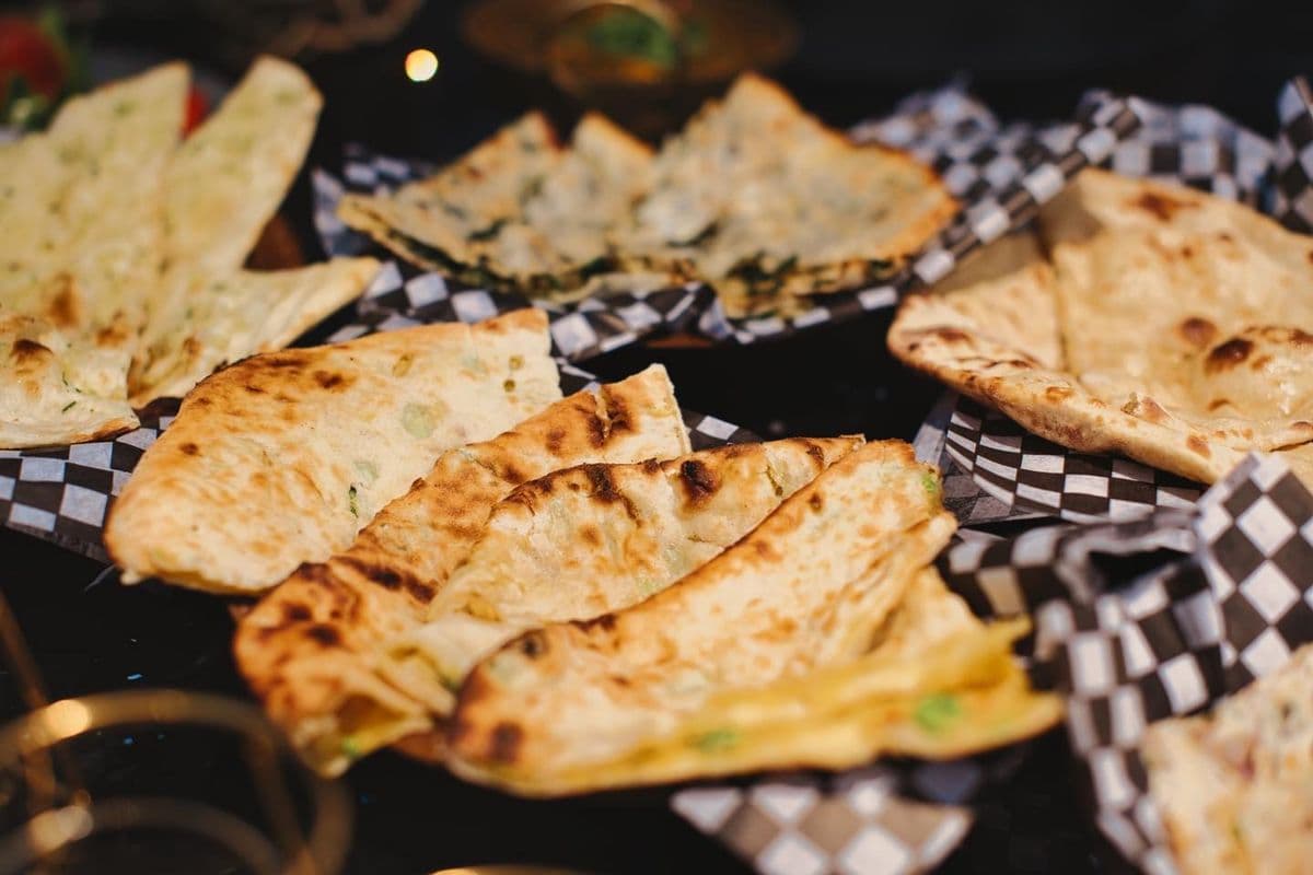 Garlic and Basil Naan