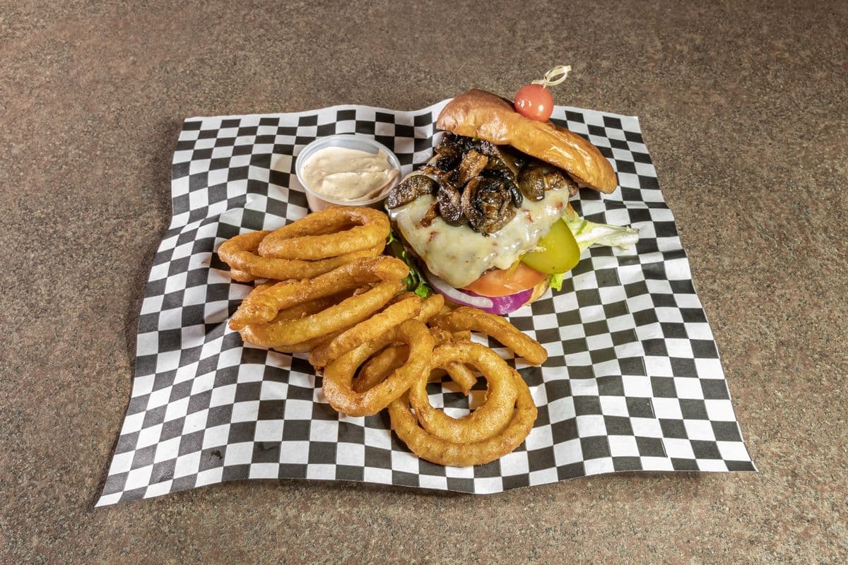 Mushroom Mozza Burger
