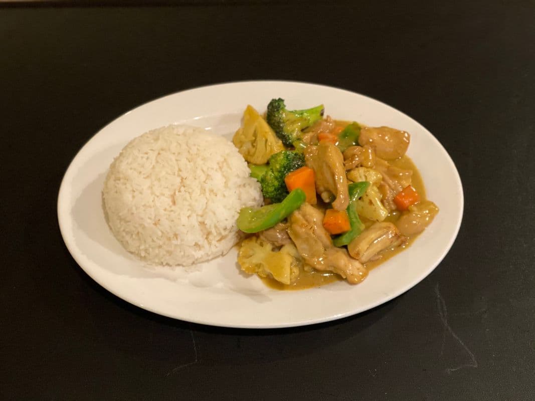 47. Curry Chicken on Rice