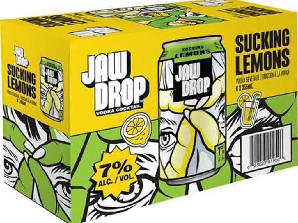 JAW DROP Lemonade, 6 x 355ml