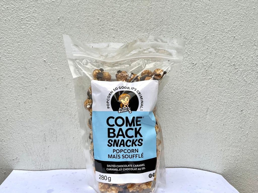 COMEBACK SNACKS POPCORN SALTED CHOCOLATE CARAMEL 280G