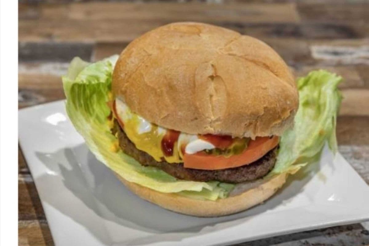 Home Burger Sandwich (1.90 gram) (400 Cal)