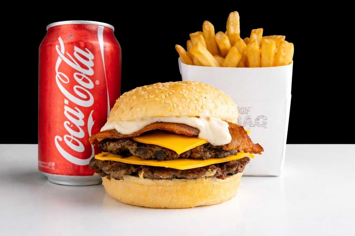Combo Bacon Onion Cheeseburger