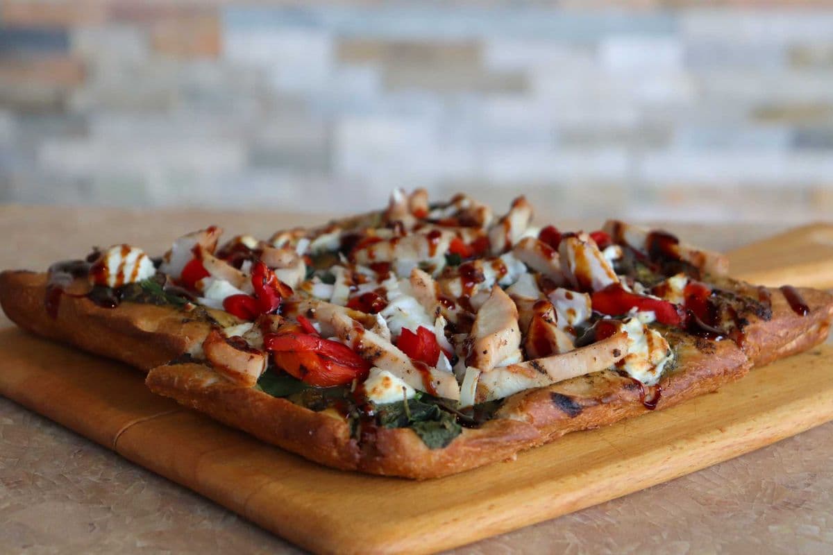 Chicken Pesto Flat Bread
