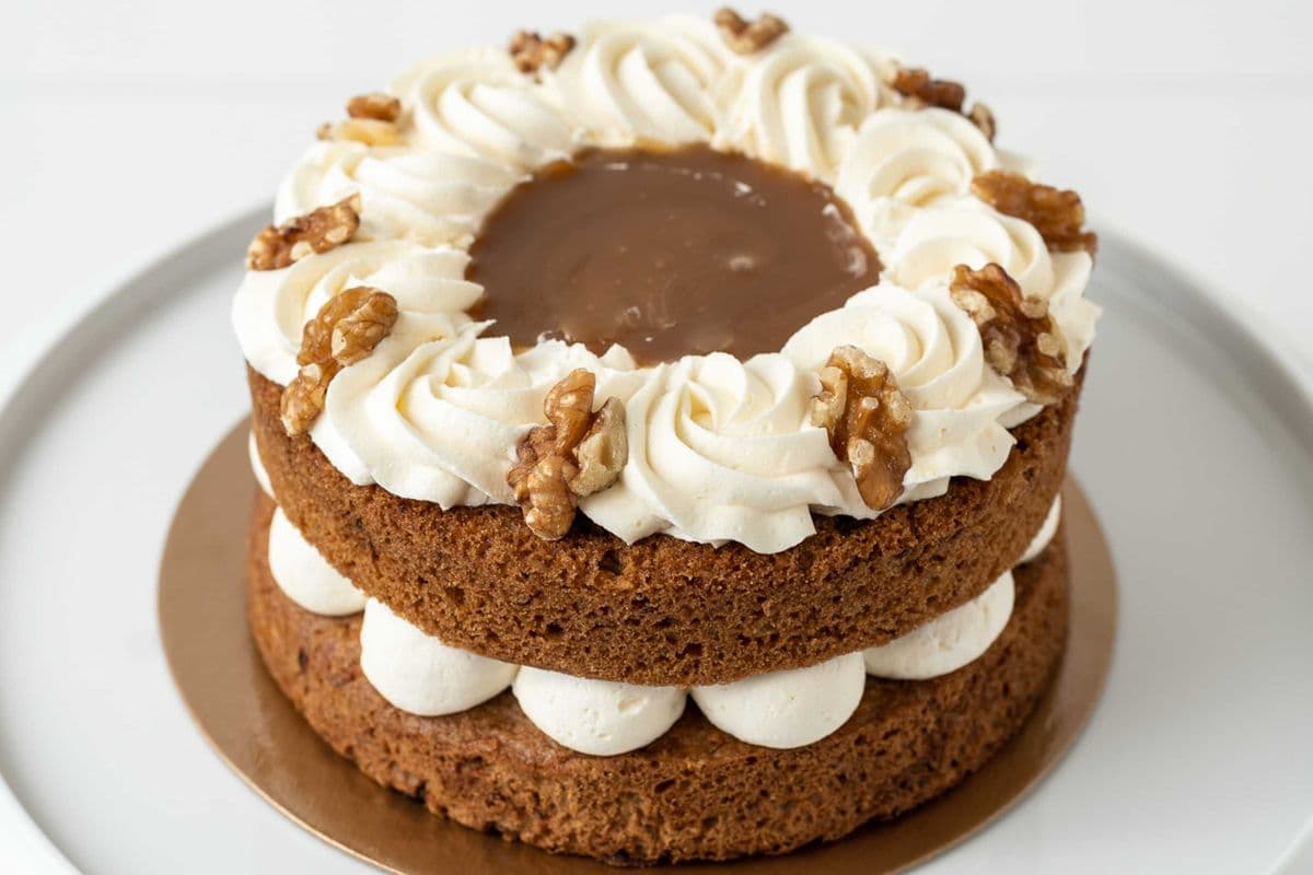 Gâteau carottes, caramel et fromage à la crème / Carrot, Caramel and Cream Cheesecake