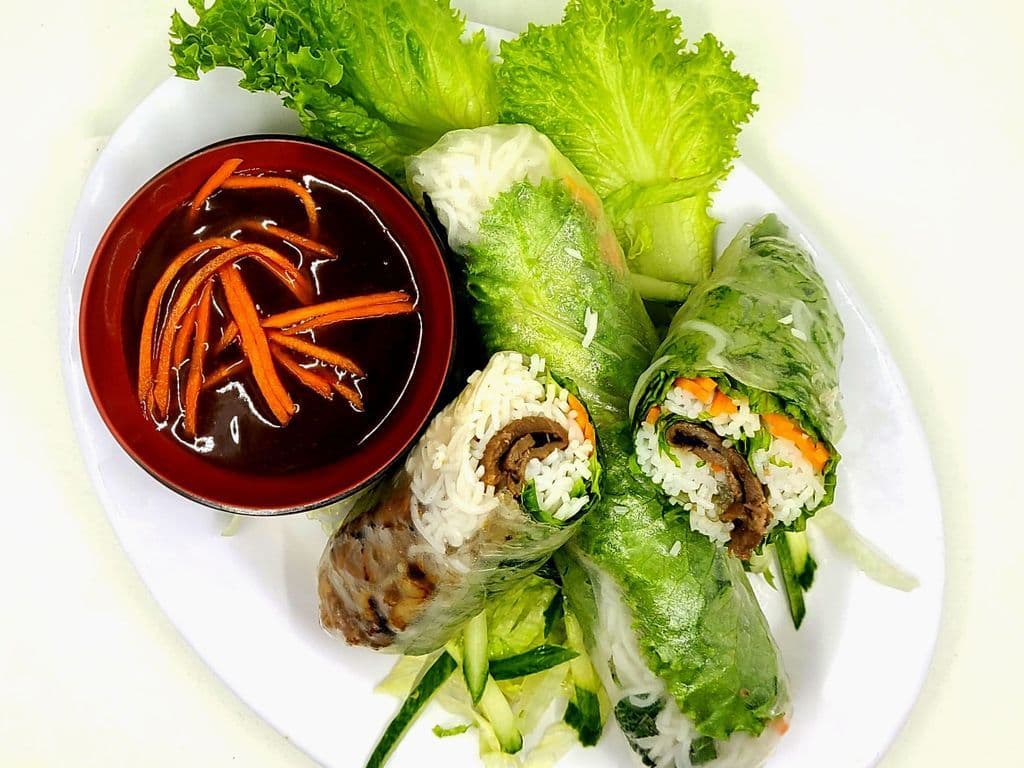 A3 - Grilled Beef Rice Paper Rolls