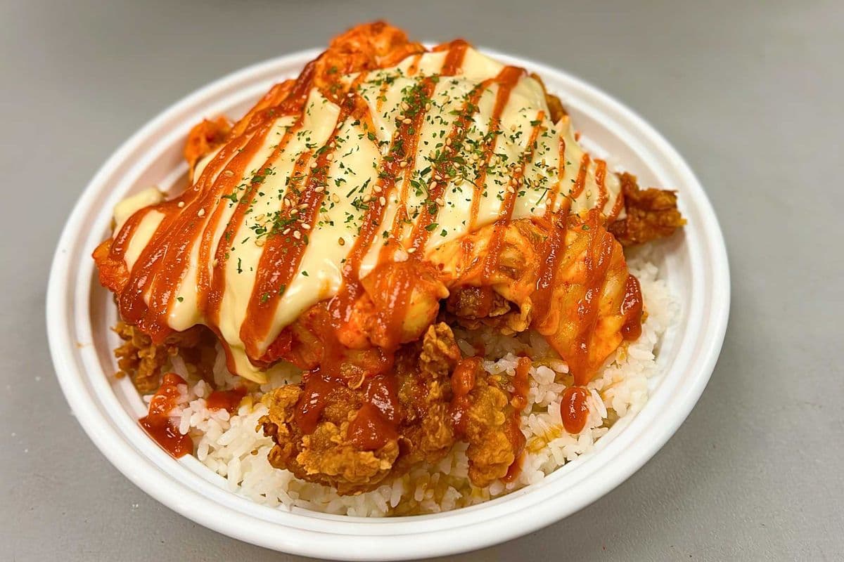 Big Kimcheese Fried Chicken Rice Bowl