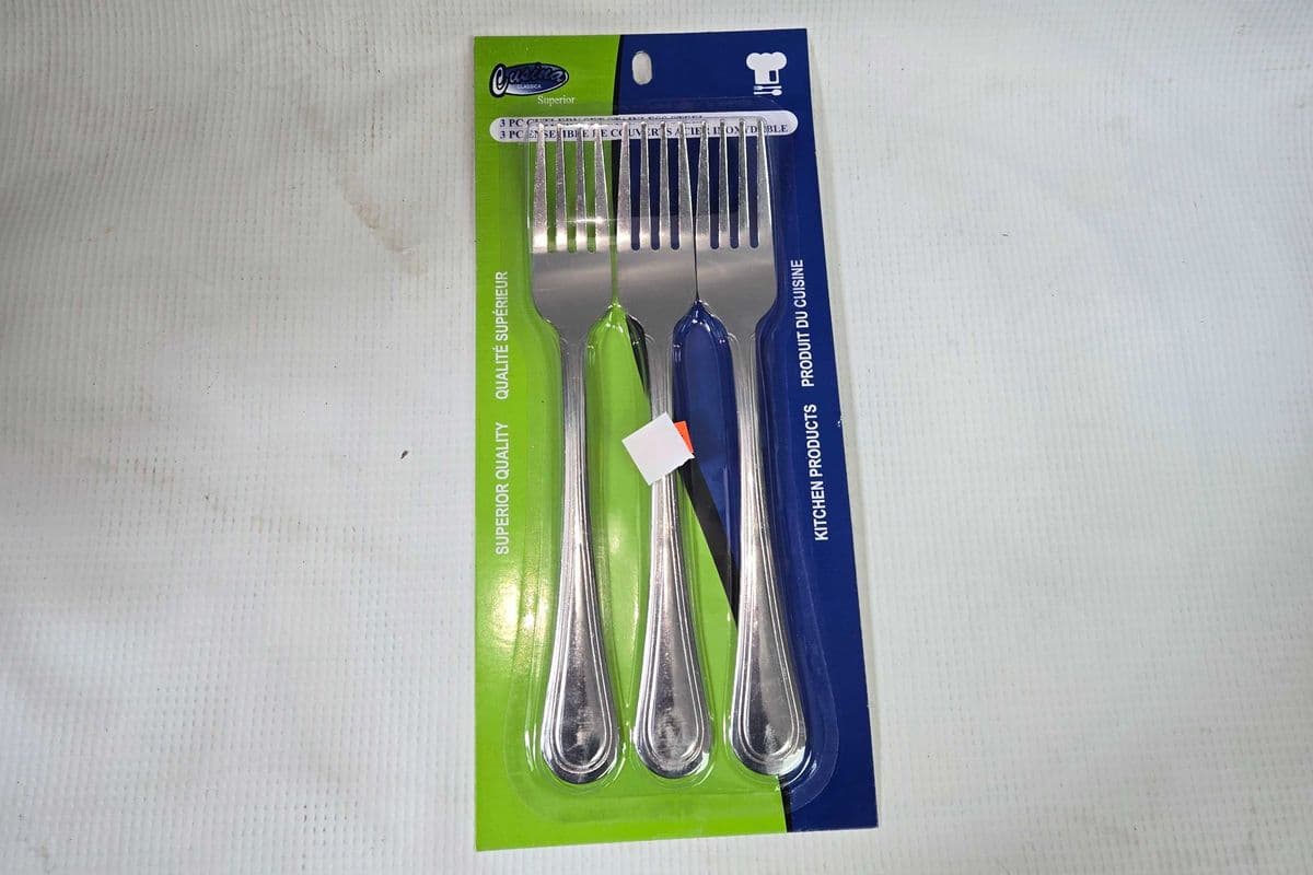 3 PCS FOURCHETTES ACIER INOXYDABLE