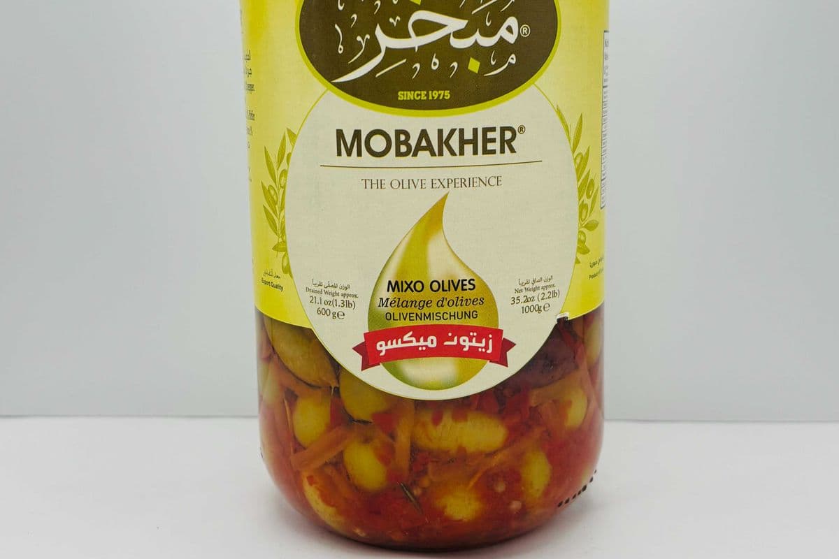 Mobakher Mix Olives, 1000 Grams (1000g)