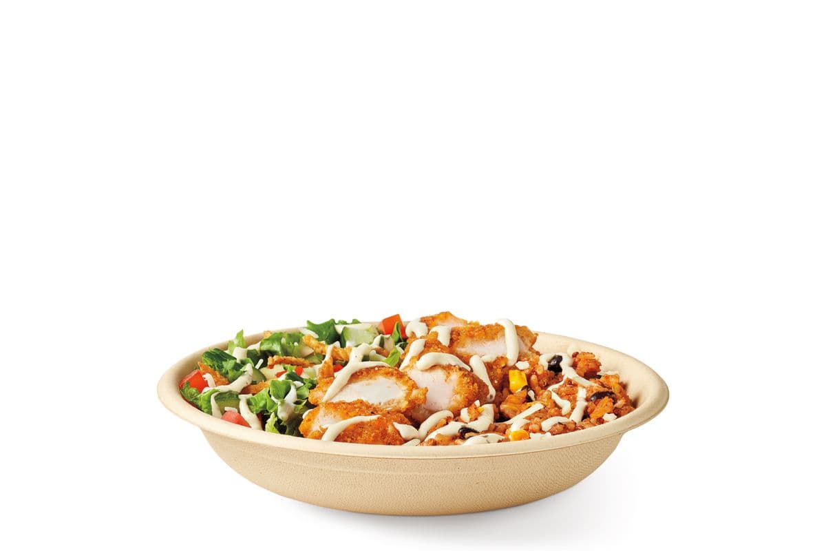 Crispy Cilantro Lime Loaded Bowl w/ Cheese