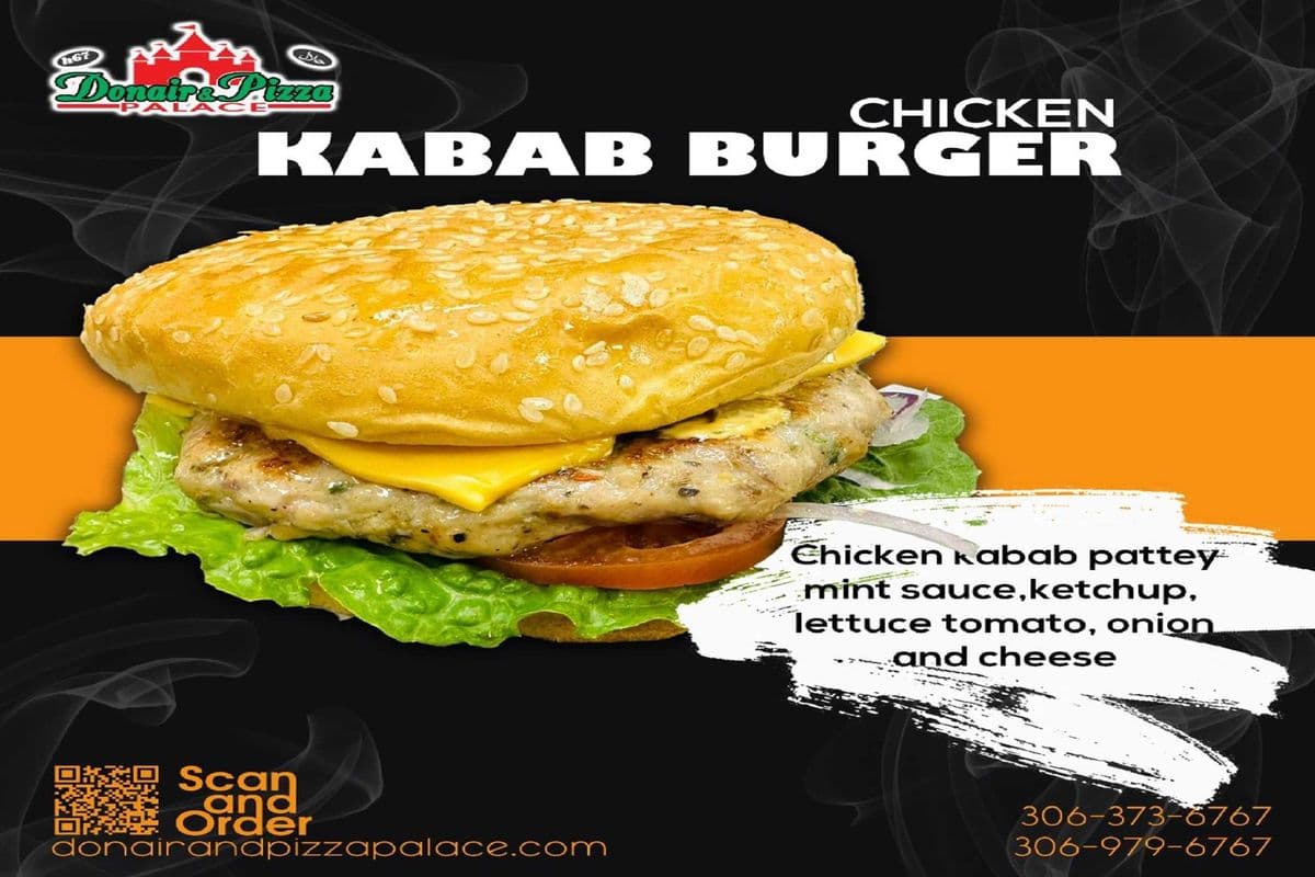 CHICKEN KABAB BURGER