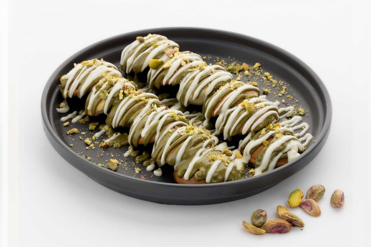 Pistachio Mini Pancakes