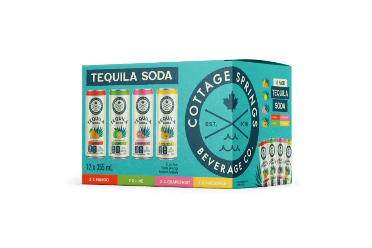 COTTAGE SPRINGS TEQUILA SODA VARIETY (12 x 355 ml Cans)