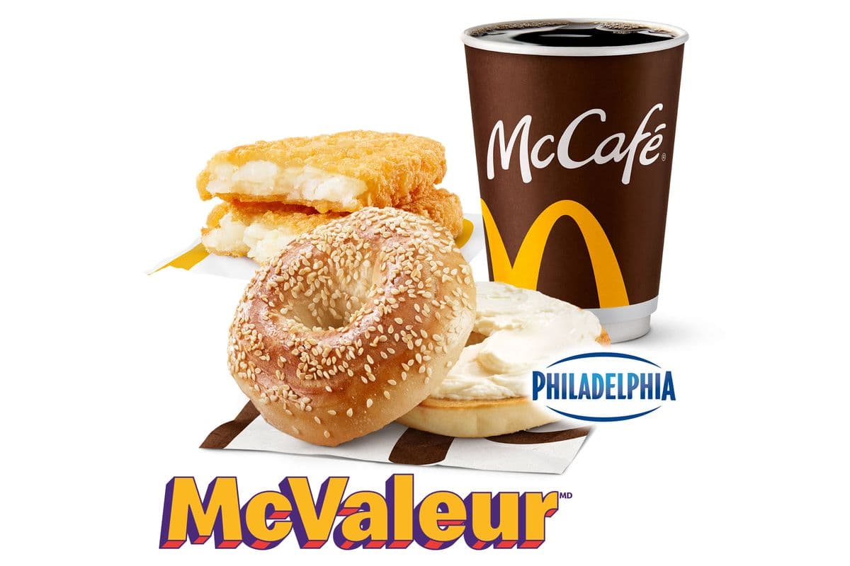 Trio McValeur bagel sésame avec fromage à la crème [540.0 Cal]