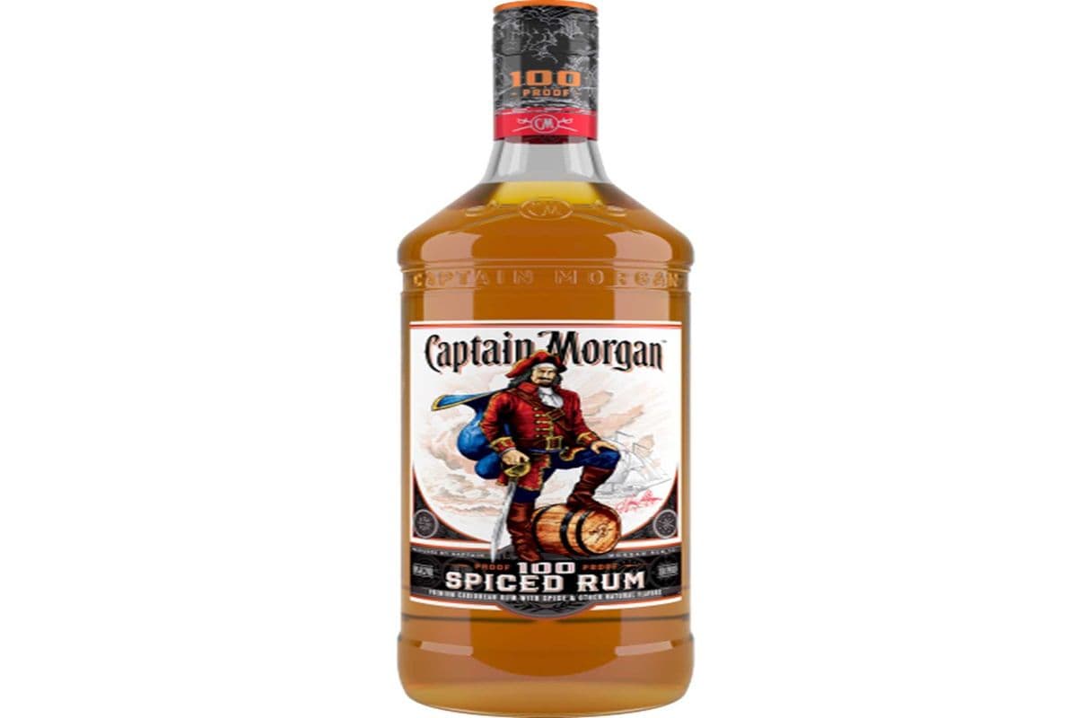 Captain Morgan 100 Spiced RUM 750 ML (1 x 750ML)