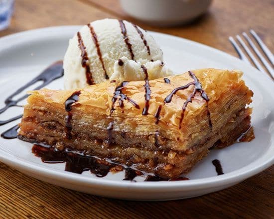 Baklava and Ice Cream
