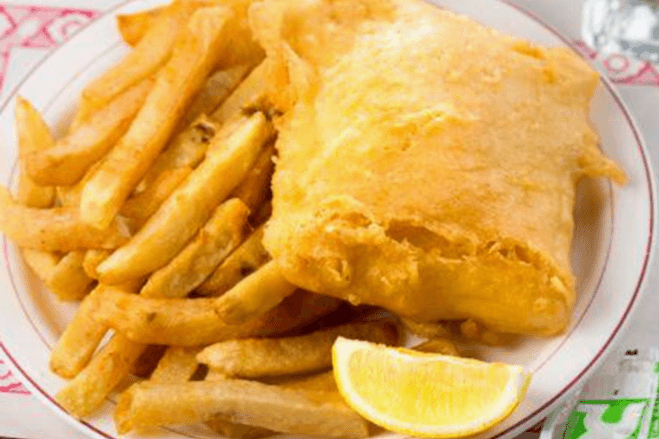 Halibut and Chips Combo