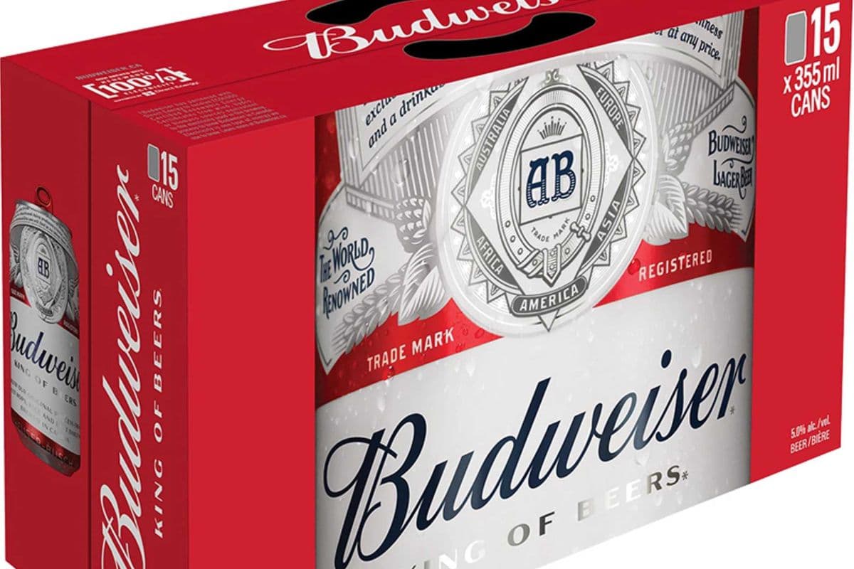 Budweiser 15 cans (15 x 355 ml)