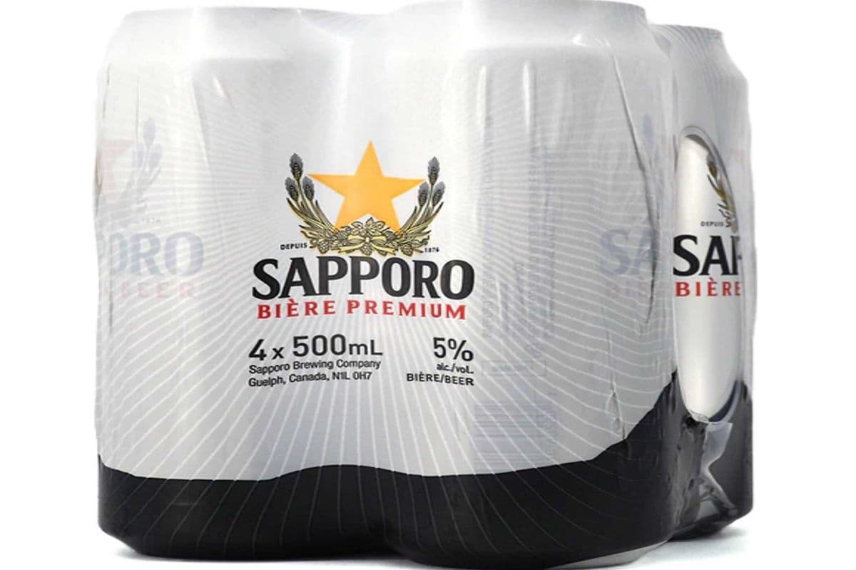 SAPPORO PREMIUM BEER 4X500ML (4 x 500ML)