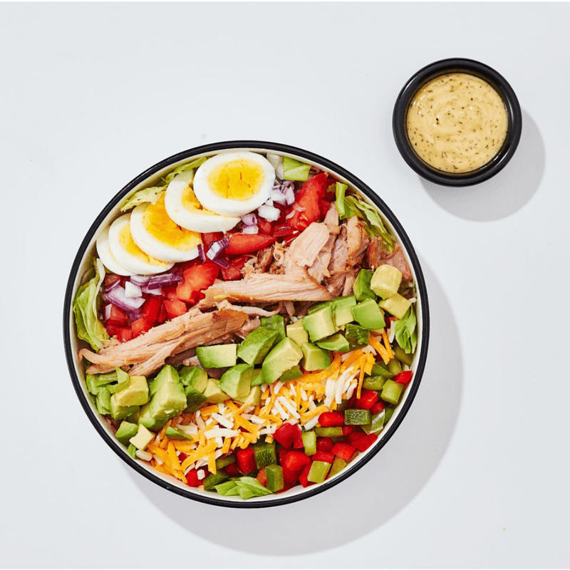 Salade Cobb au Jambon Effiloché à L'érable / Cobb Salad With Maple Ham