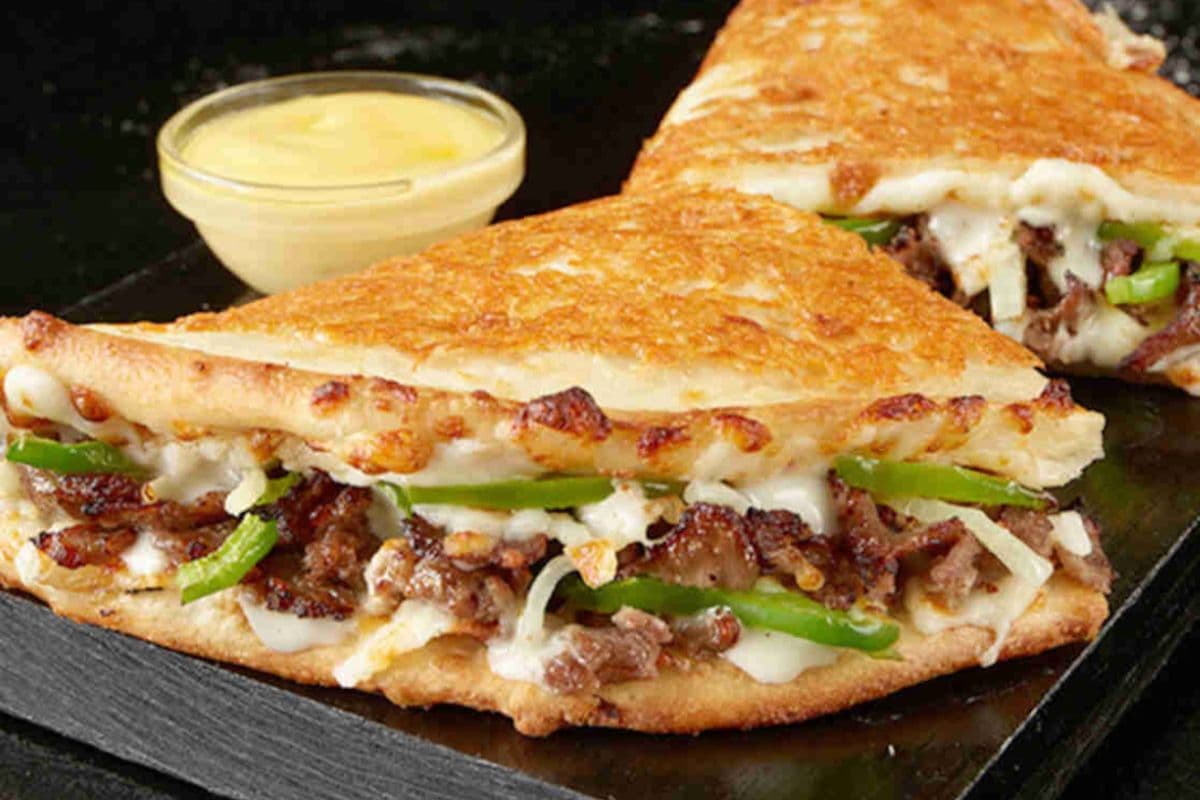 Parmesan Crusted Philly Cheesesteak Papadia