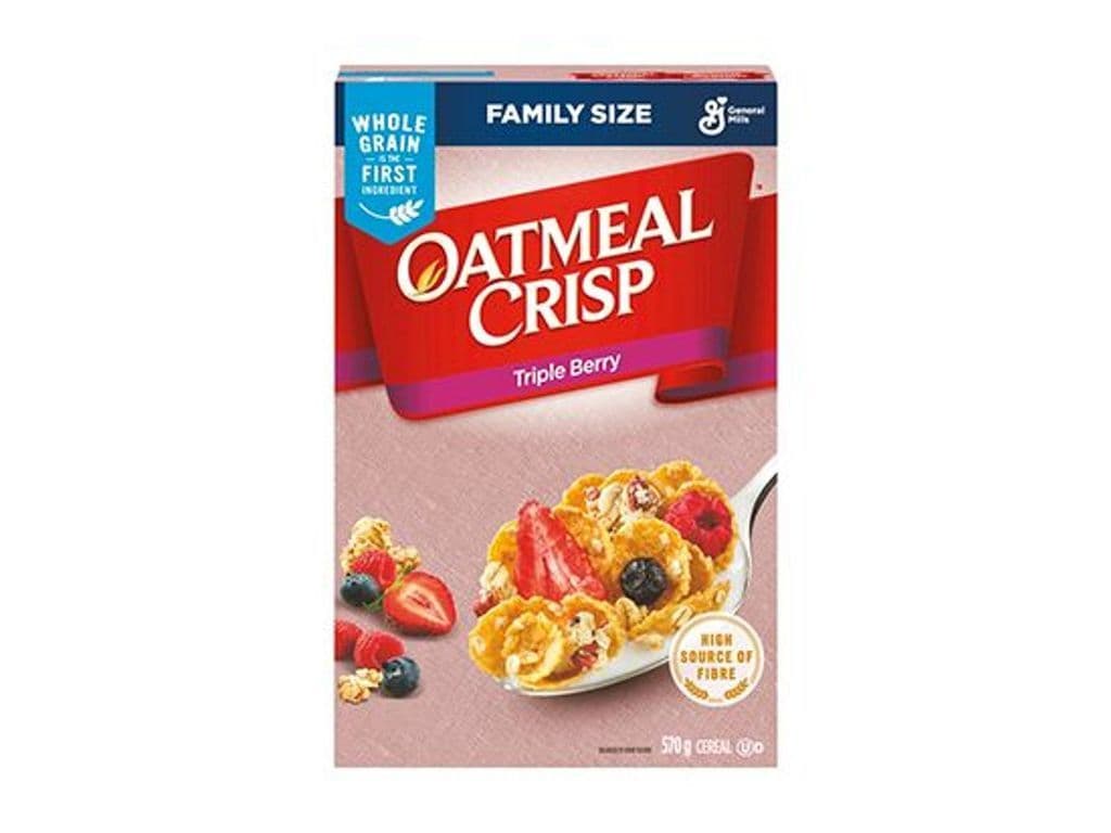 GENERAL MILLS OATMEAL CRISP TRIPLE BERRY CEREAL 399G