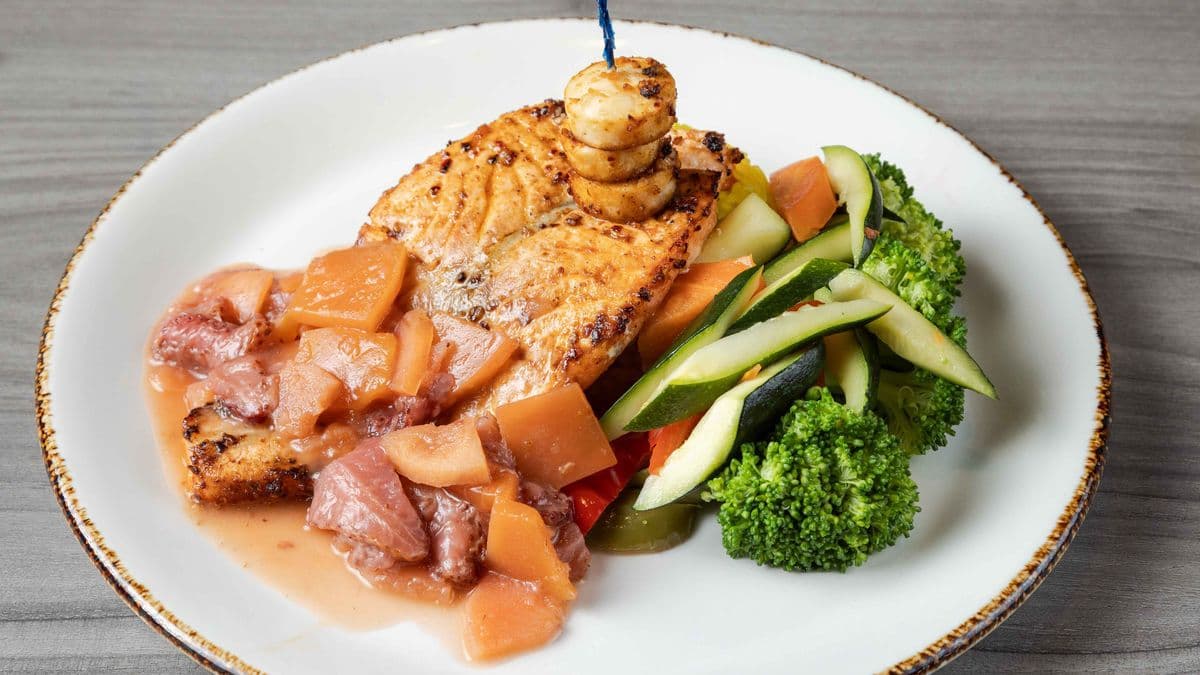 Atlantic Salmon and Shrimp
