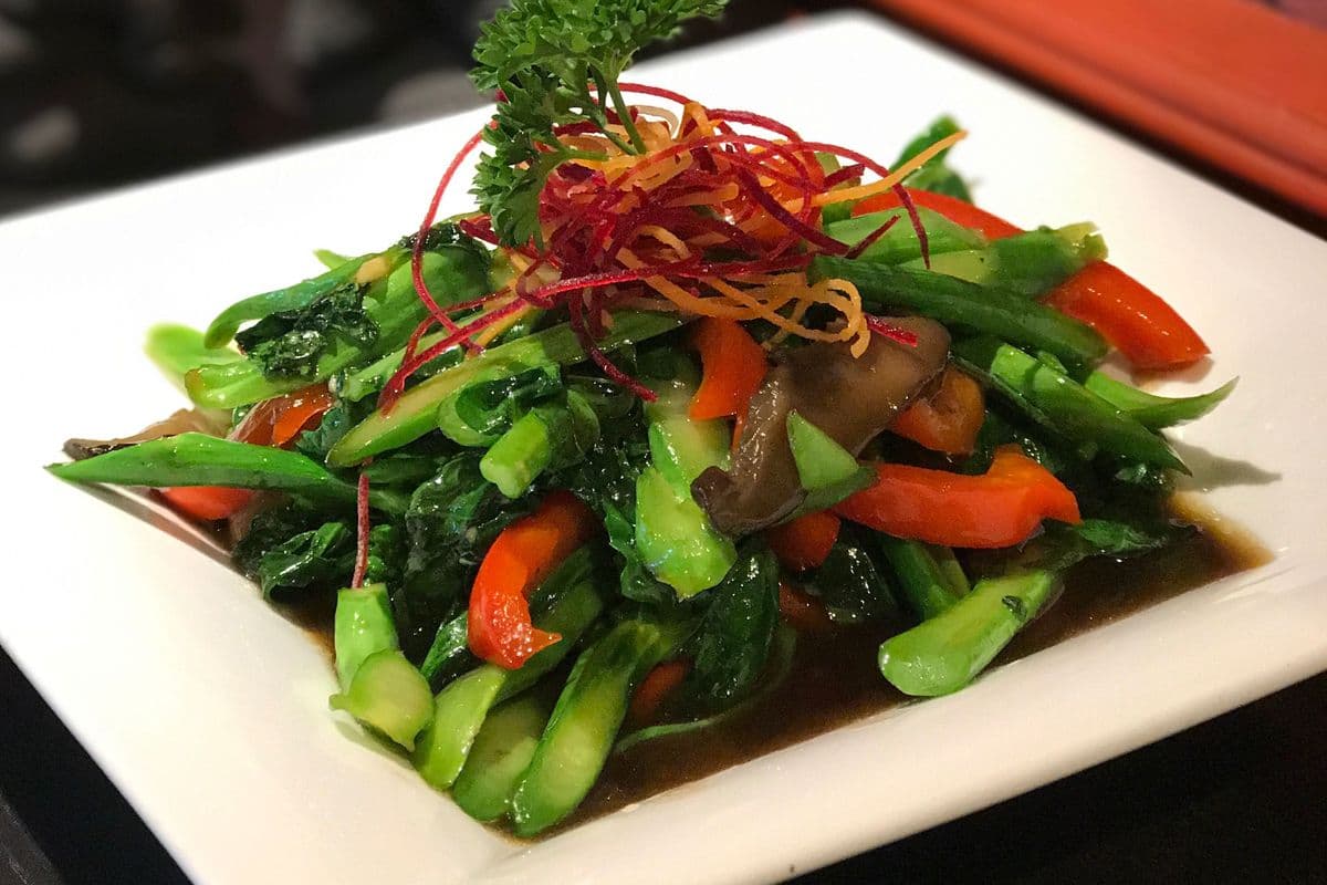 Chinese Broccoli with Mushroom