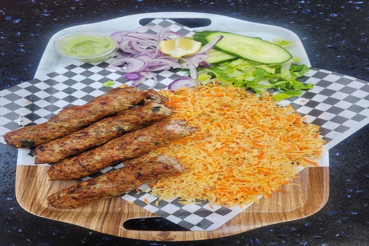 CHICKEN SEEKH KABAB PLATTER