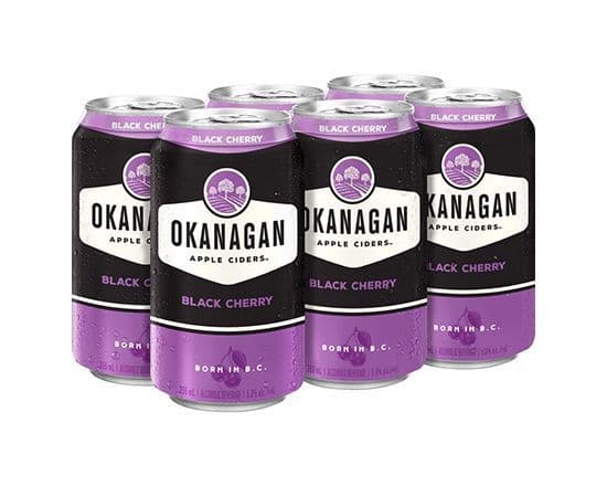 Okanagan Apple Ciders Black Cherry, 6 x 355 ml