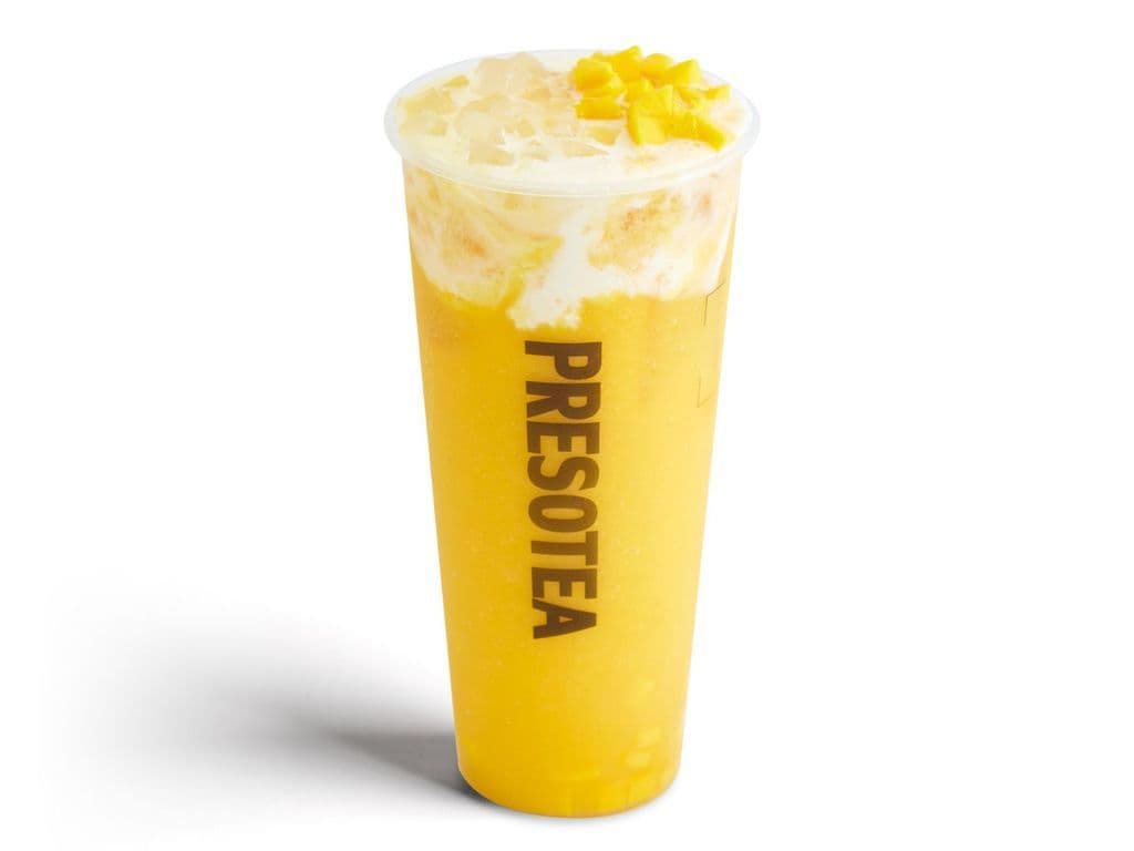 Fresh Mango Coconut Slush with Aloe Vera