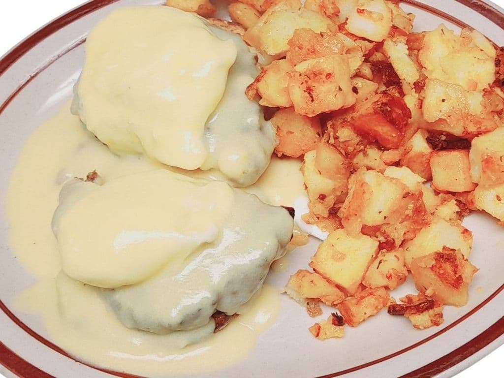 Eggs Benny Burger