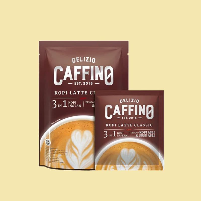 Caffino Coffee Latte Classic Les Sugar 10x20g