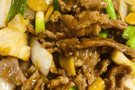 Beef with Ginger and Green Onions