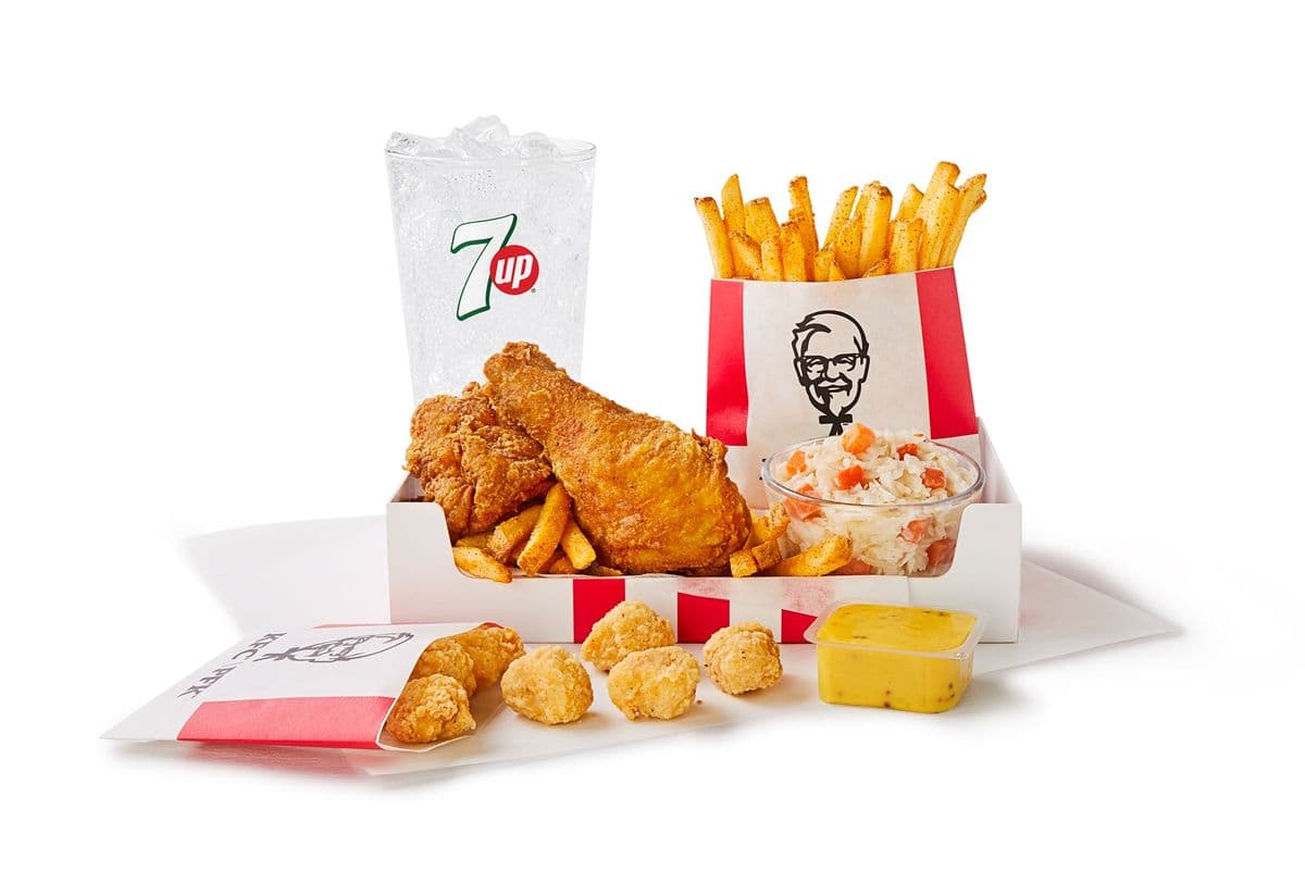 Boîte 2 morceaux de poulet / 2-Piece Chicken Box Meal