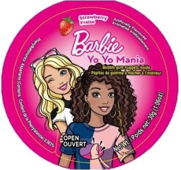 Barbie Yo-Yo avec Gomme 30g/ Barbie Yo-Yo with gum 30g