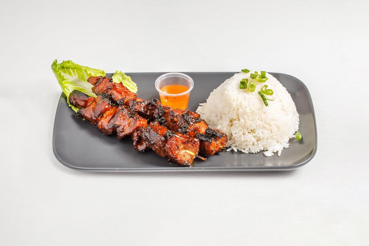 2pc BBQ Skewers With Rice