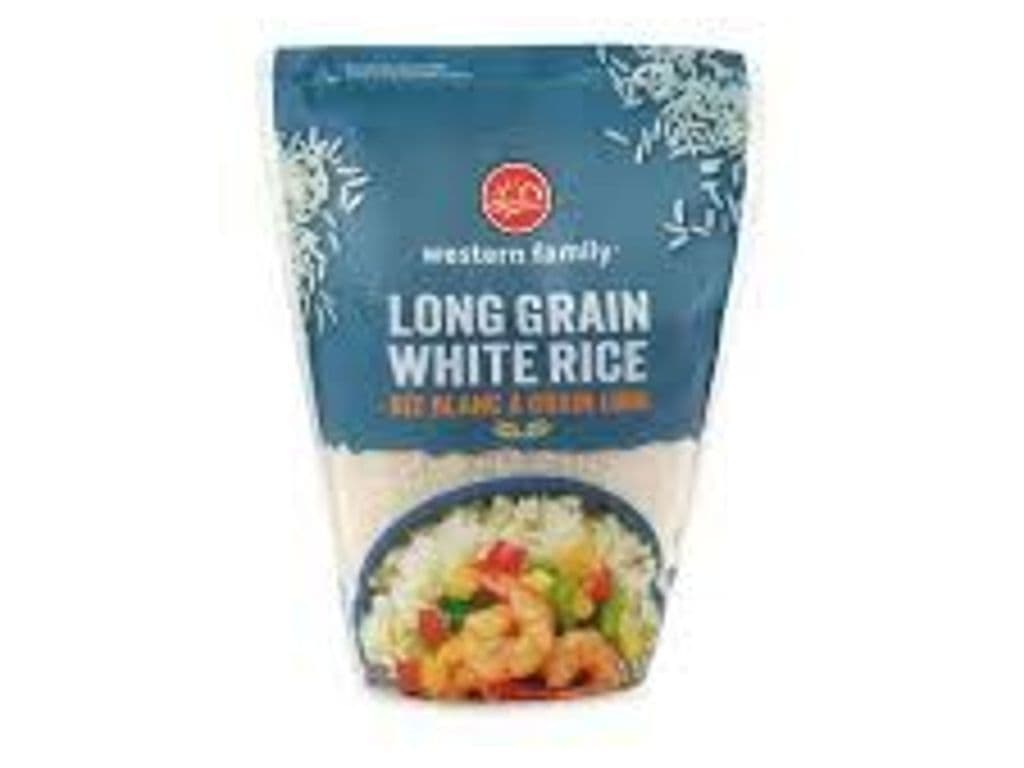 WESTERN FAMILY LONG GRAIN WHITE RICE 907G