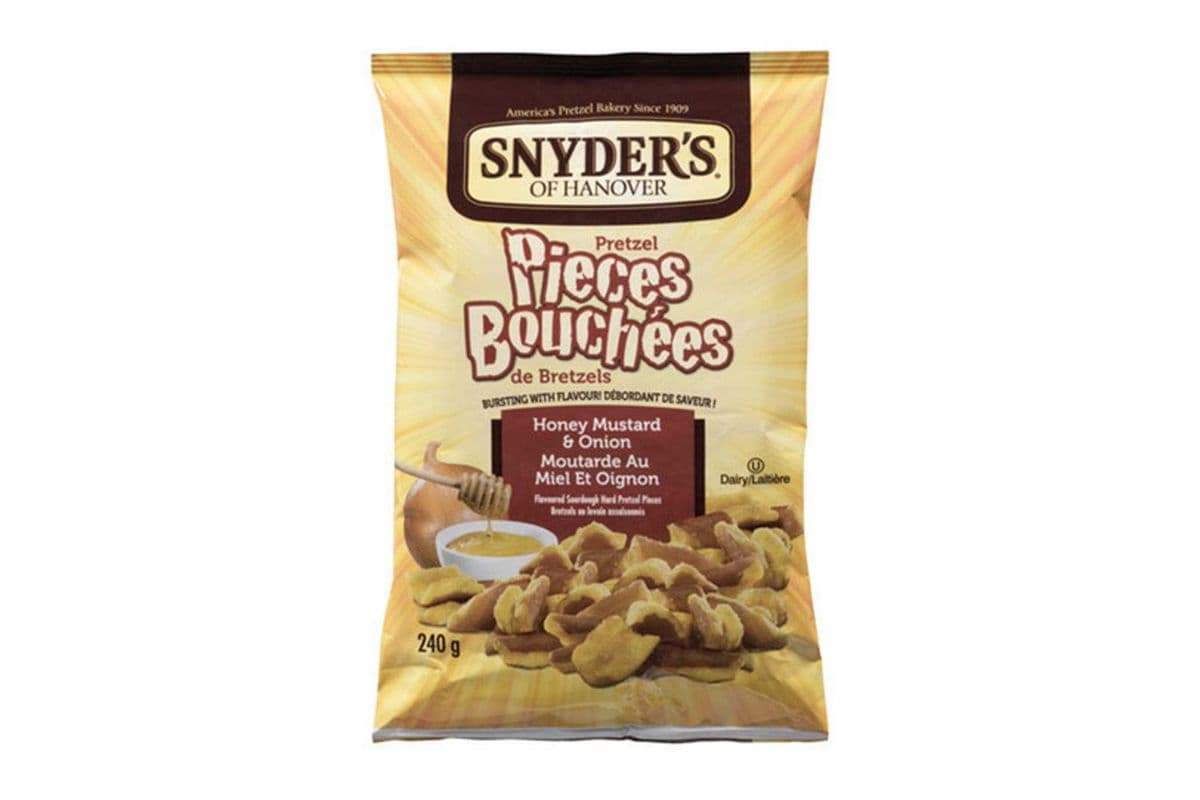 Snyders Pretzels Pcs Honey Mustrad & Onion 240g