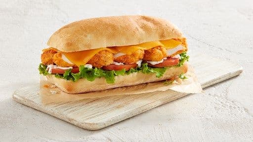 Spicy Buffalo Chicken Sandwich on a Ciabatta