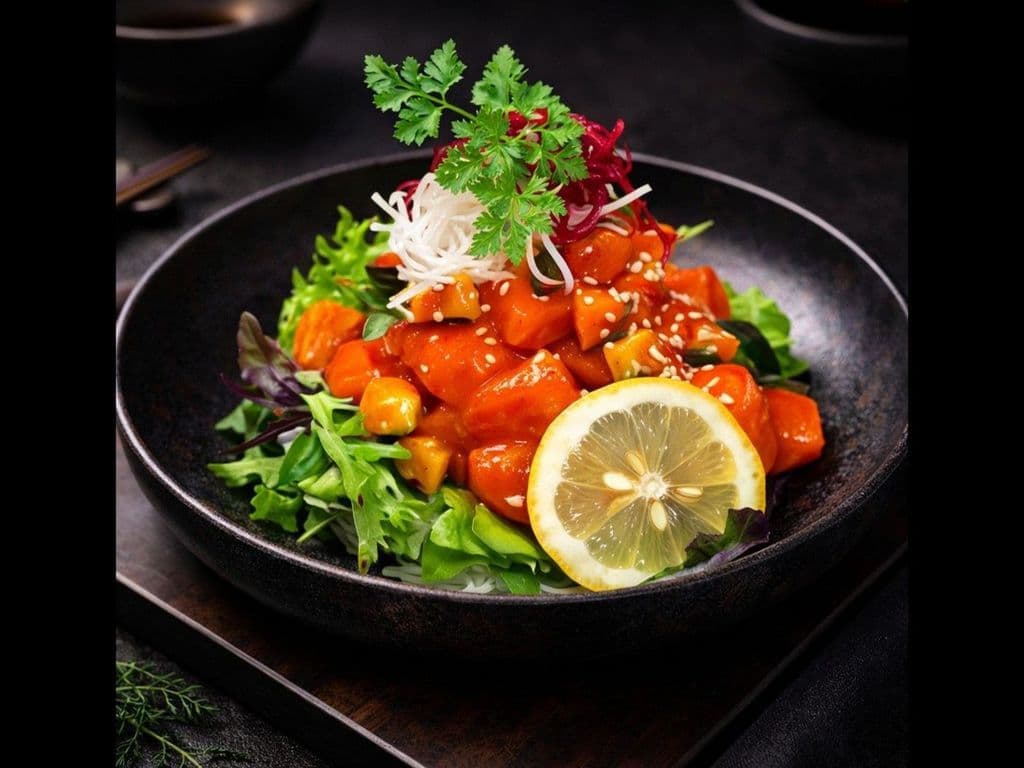 Spicy Salmon Sashimi