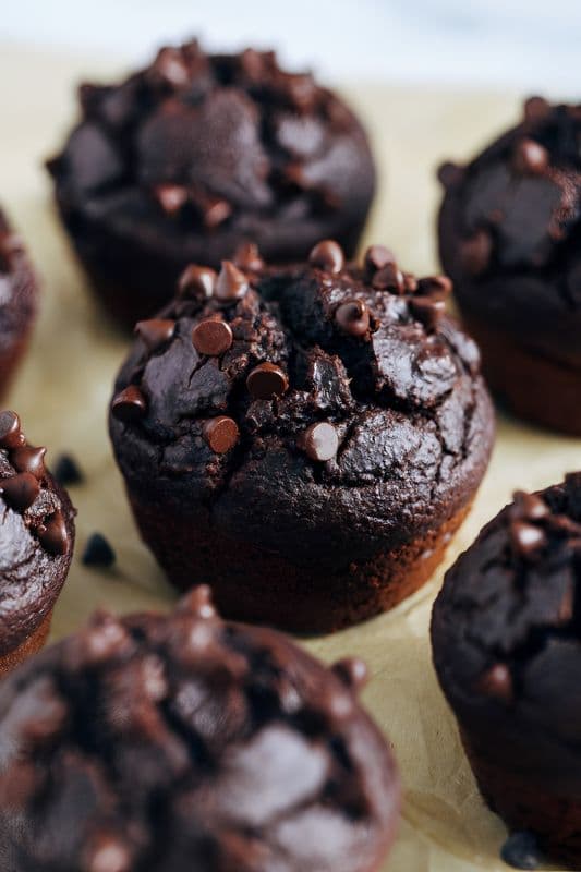 Dark Chocolate Peanut Butter Muffin (V)