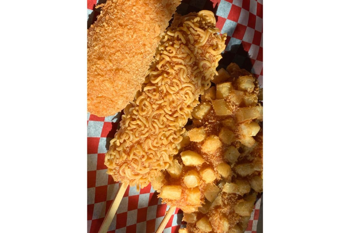 Korean style hot dogs