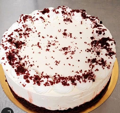 Red velvet eggless whole cake