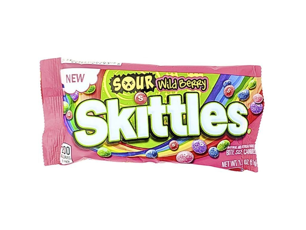 Skittles Sour Wild Berry Chewy Candies 51g 