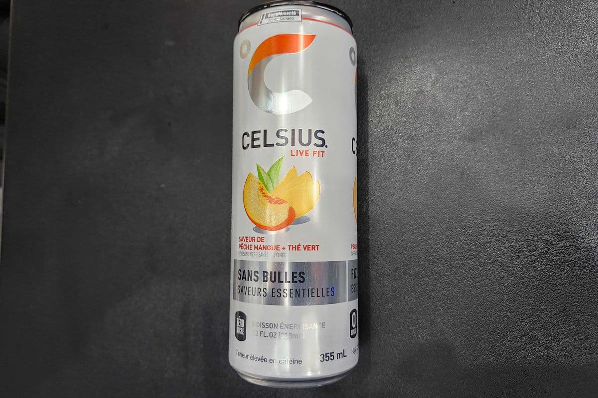 Celsius Pêche mangue + Thé vert 355ml