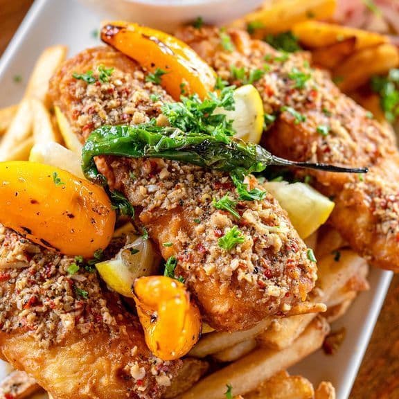 Haddock & Chips (2 pieces)