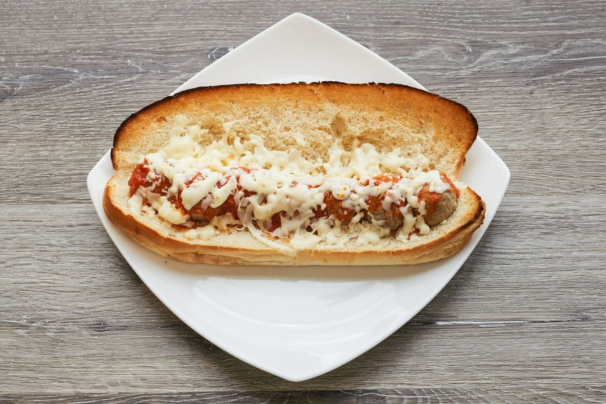 Meatball and Cheese Sandwich
