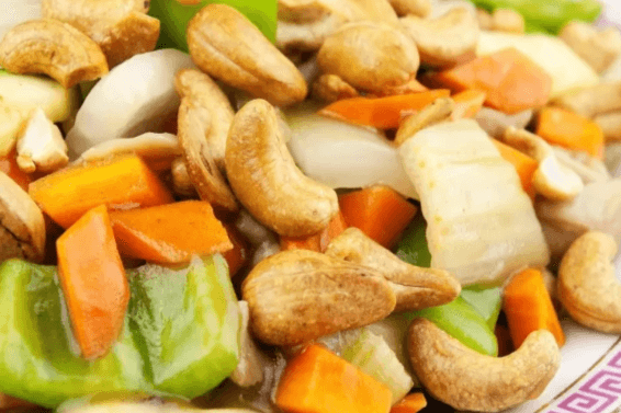 31. Diced Chicken with Cashew Nuts