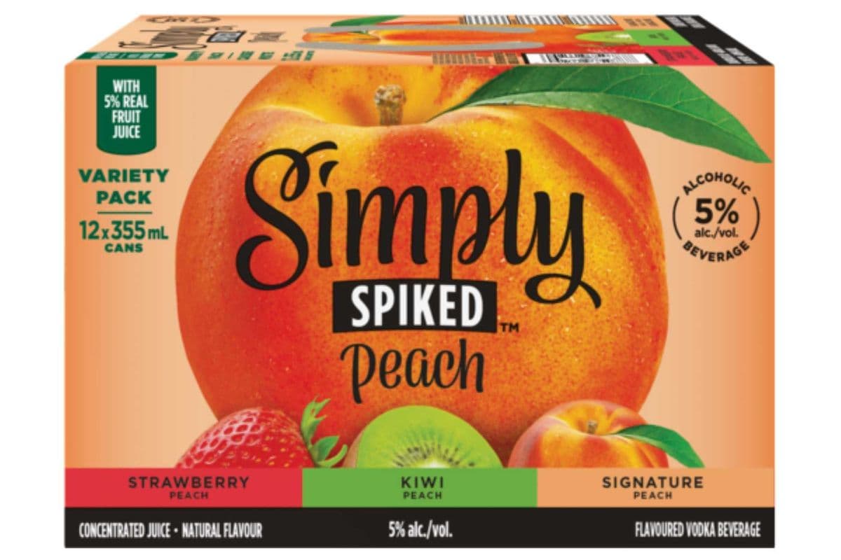 SIMPLY SPIKED PEACH MIXER (12 PACK) (12 x 355ML CAN)